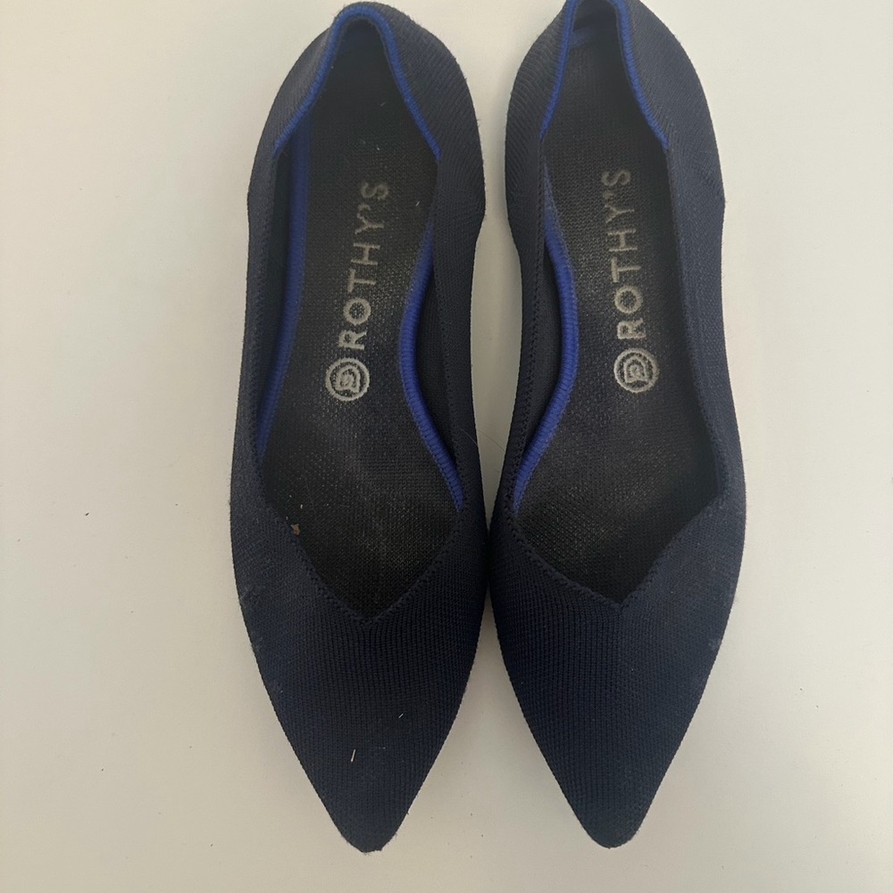 Rothy's Navy Blue The Point Flat